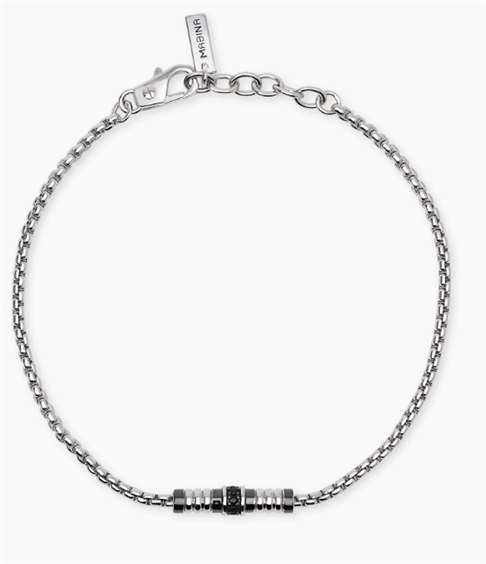 Bracciale Mabina Uomo Thinker in Argento Zircone 534156 - 534156